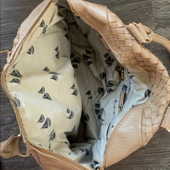 Pretty ships satchel hand bag - Picture 3 of 4